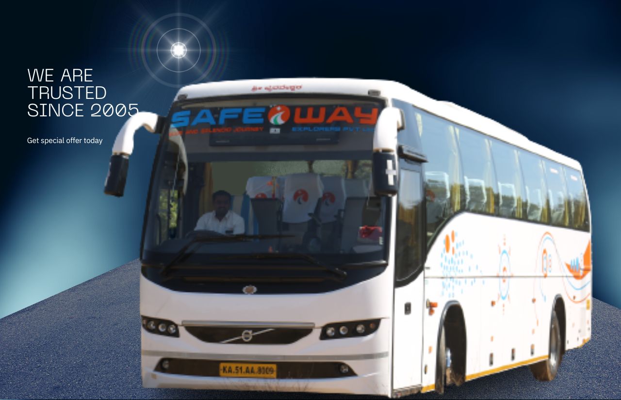Safeway Explorers Pvt. Ltd - Luxury Bus Rental Bangalore - Latest update - Volvo Bus for Outstation from Bangalore